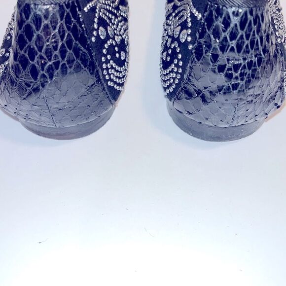 Donald J. Pliner Debbi Suede leather black studded smoking flats - Picture 4 of 4